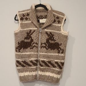 Authentic Cowichan sweater vest